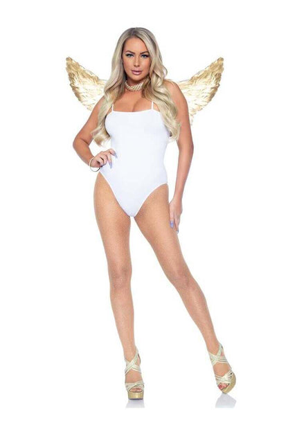 Leg Avenue Gold Feather Wings Gold in One Size 4