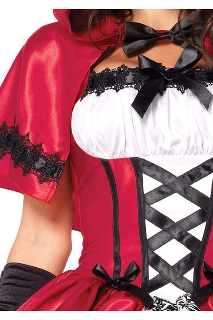 Leg Avenue Gothic Red Riding Hood Costume in Red/White 2