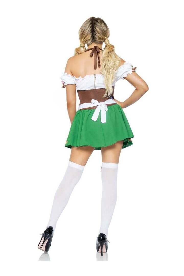 Leg Avenue Gretchen Oktoberfest Costume in Brown/Green 5