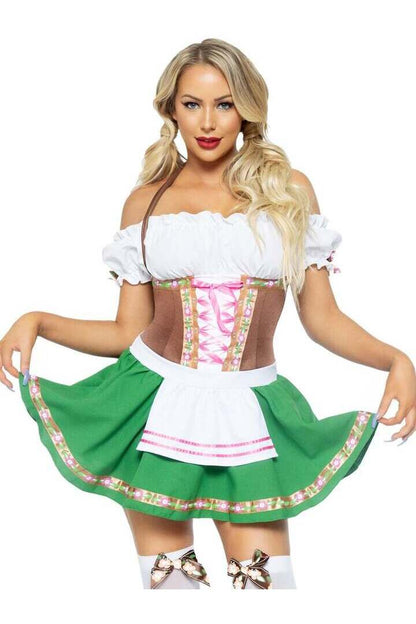 Leg Avenue Gretchen Oktoberfest Costume in Brown/Green 