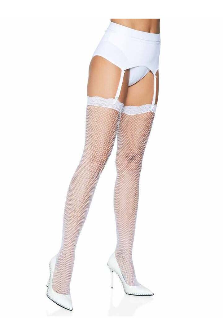 Leg Avenue Gwen Fishnet Thigh High Stockings in One Size 2