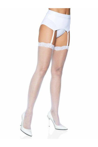 Leg Avenue Gwen Fishnet Thigh High Stockings in One Size 2