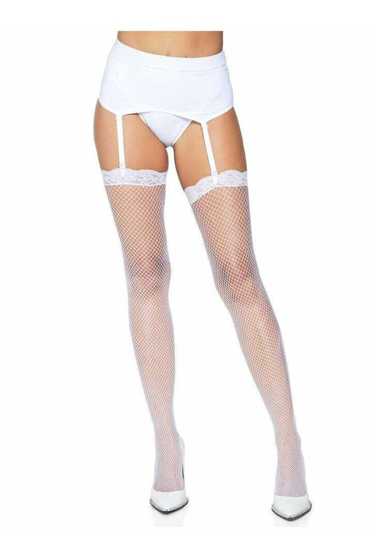 Leg Avenue Gwen Fishnet Thigh High Stockings in One Size 