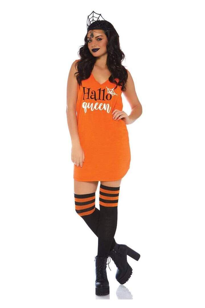 Leg Avenue Halloqueen Jersey Tank Dress in Orange 2