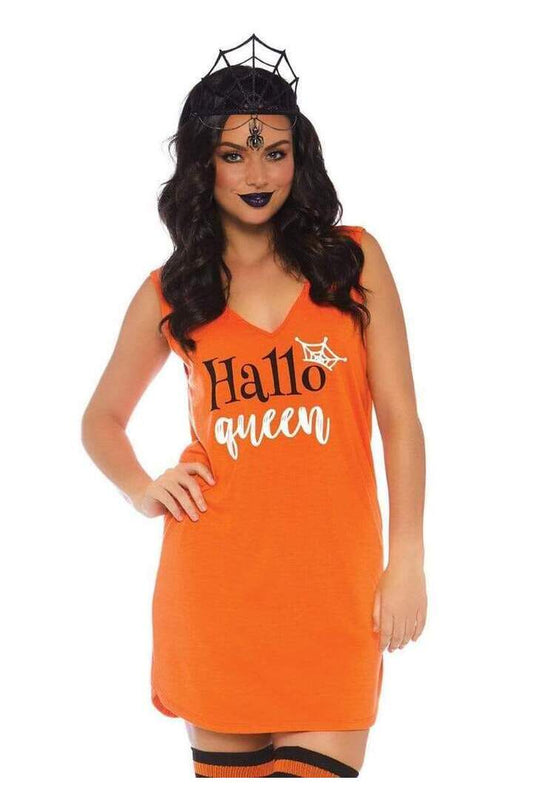 Leg Avenue Halloqueen Jersey Tank Dress in Orange 