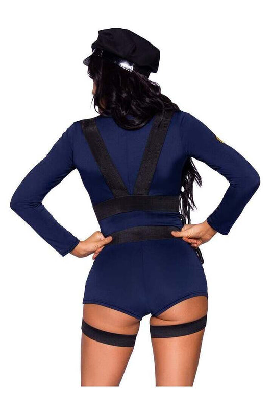 Leg Avenue Handcuff Hottie Cop Costume in Blue 1