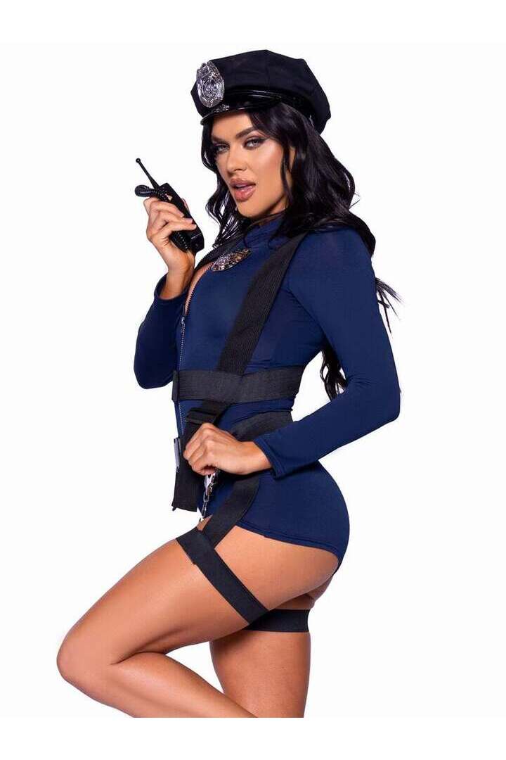 Leg Avenue Handcuff Hottie Cop Costume in Blue 2