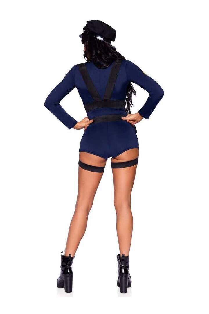 Leg Avenue Handcuff Hottie Cop Costume in Blue 4