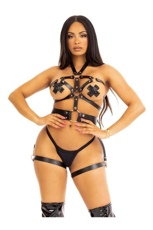 Leg Avenue Handle This Body Harness in Black 