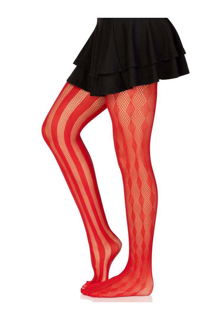Leg Avenue Harlequin Net Tights in One Size 7