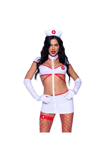 Leg Avenue Heartstopping Nurse Costume White 