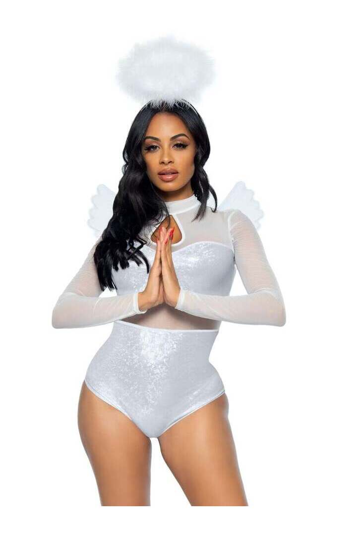 Leg Avenue Heavenly Angel Sexy Costume in White 2