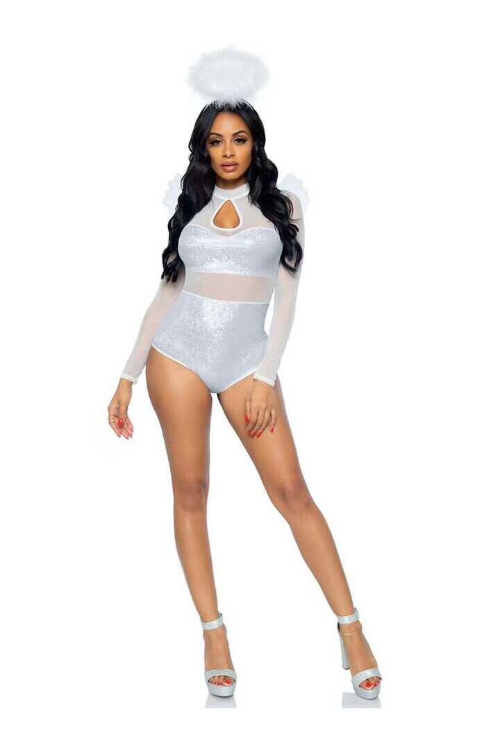 Leg Avenue Heavenly Angel Sexy Costume in White 3