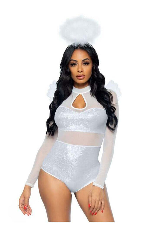 Leg Avenue Heavenly Angel Sexy Costume in White 