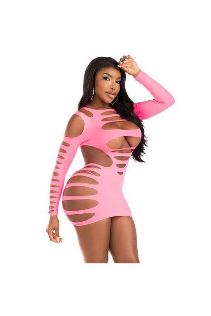 Leg Avenue Hits Different Shredded Mini Dress in One Size 7