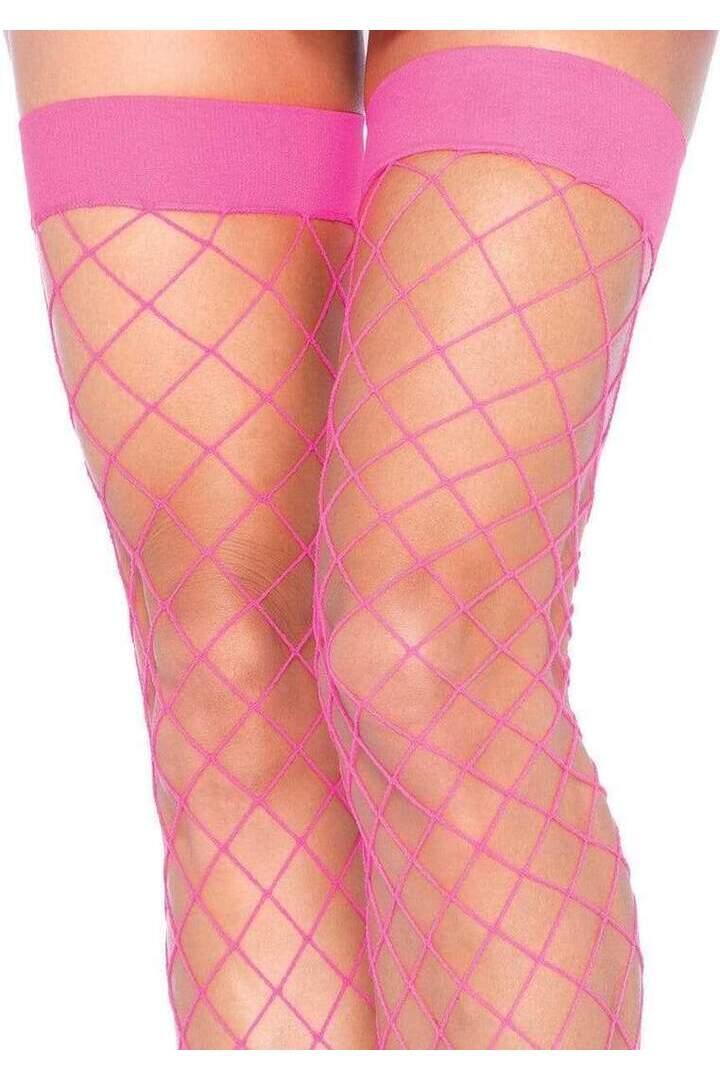 Leg Avenue Ida Net Thigh High Stockings in One Size 14