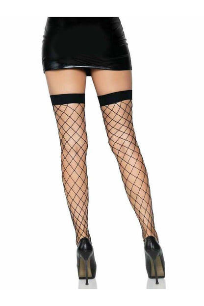 Leg Avenue Ida Net Thigh High Stockings in One Size 5