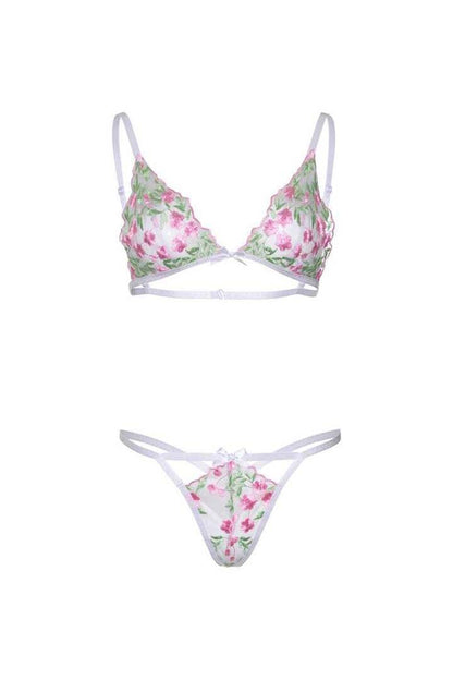 Leg Avenue In Bloom Bra and Panty Set 15