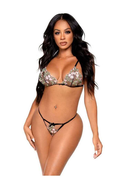 Leg Avenue In Bloom Bra and Panty Set 3
