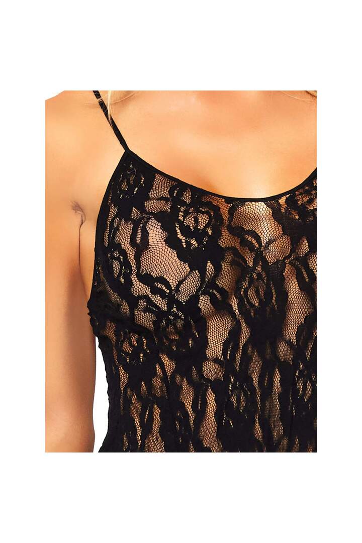 Leg Avenue In My Dreams Rose Lace Chemise in One Size 2