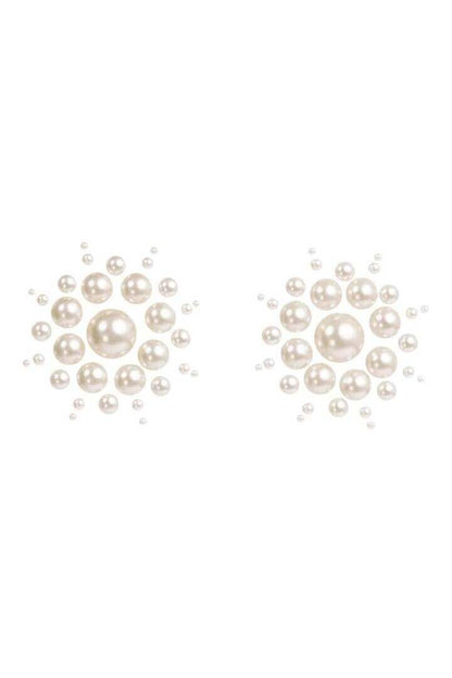 Leg Avenue Isla Pearl Nipple Covers White in One Size 2