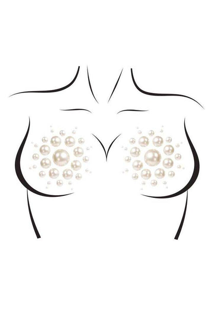 Leg Avenue Isla Pearl Nipple Covers White in One Size 
