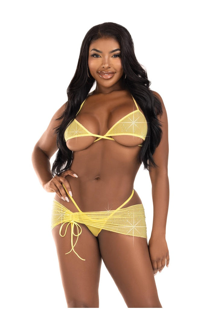 Leg Avenue Island Vibes Sarong and Bikini Set  5