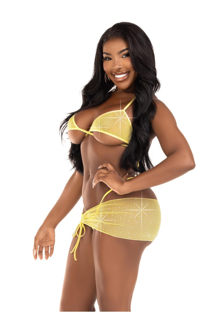 Leg Avenue Island Vibes Sarong and Bikini Set  7