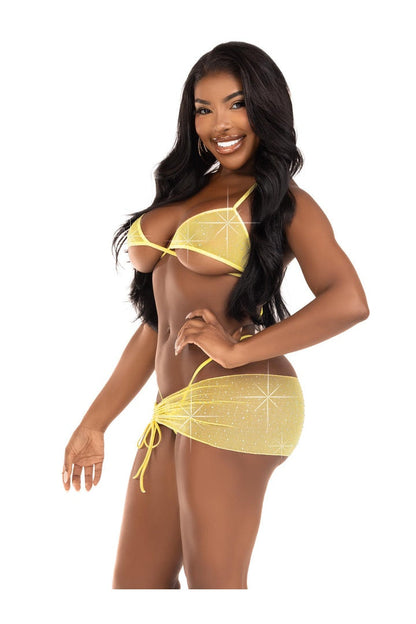 Leg Avenue Island Vibes Sarong and Bikini Set  7