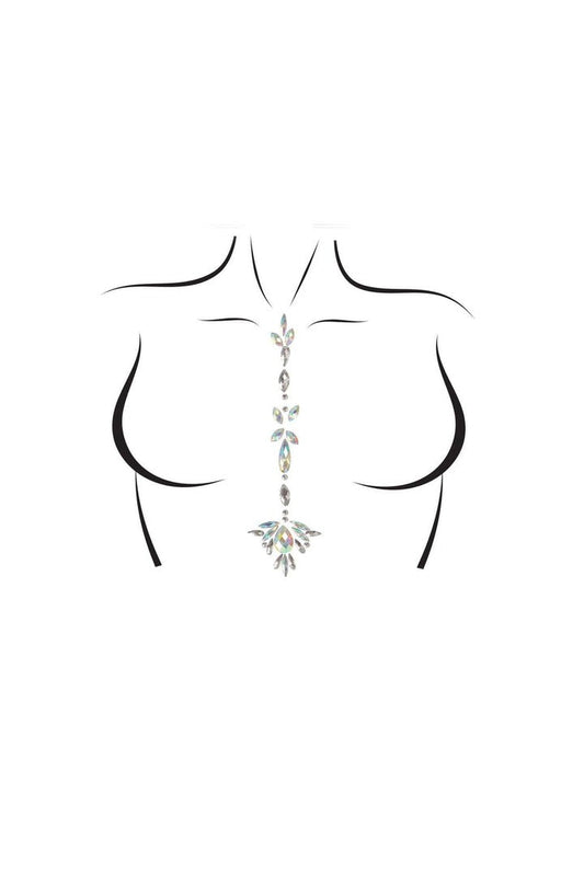 Leg Avenue Jade Jewels Sticker Clear in One Size 