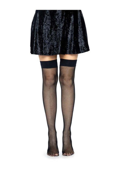 Leg Avenue Joy Fishnet Thigh High Stockings in One Size 2