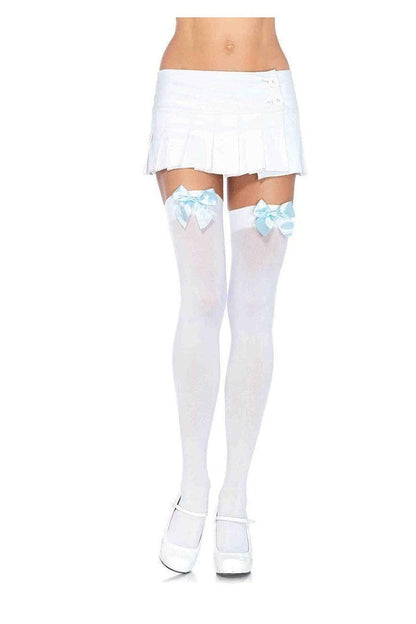 Leg Avenue Kay Opaque Thigh Highs in One Size  17