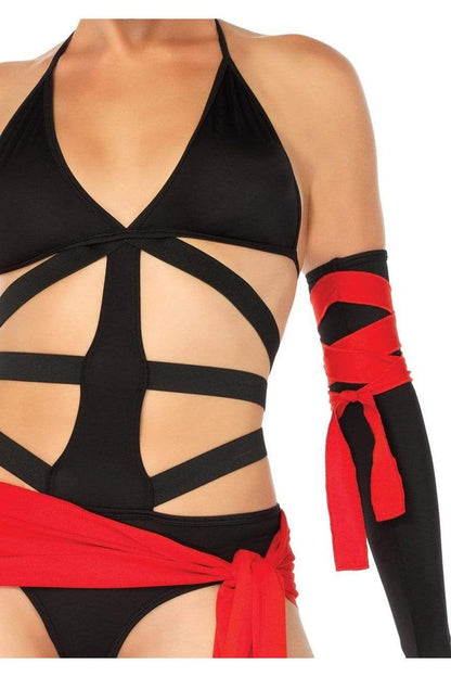 Leg Avenue Killer Ninja Costume Black/Red  4