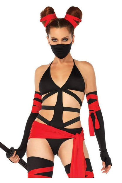 Leg Avenue Killer Ninja Costume Black/Red  6