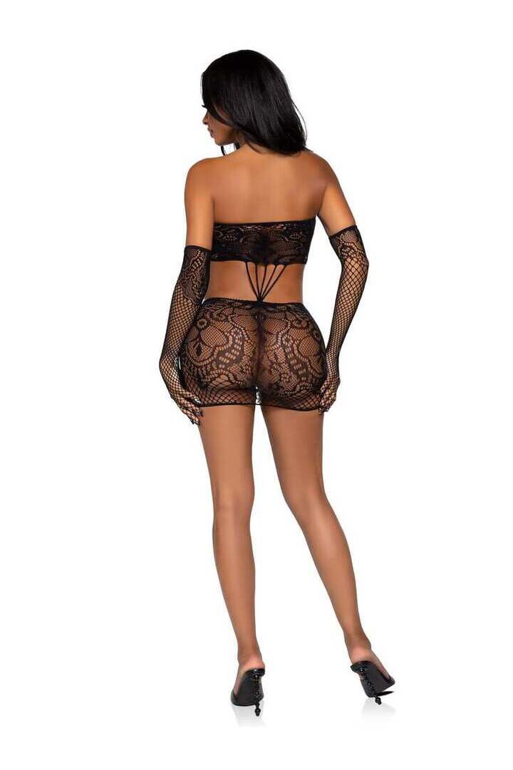 Leg Avenue Kiss Me More Lace Dress Set in One Size 10