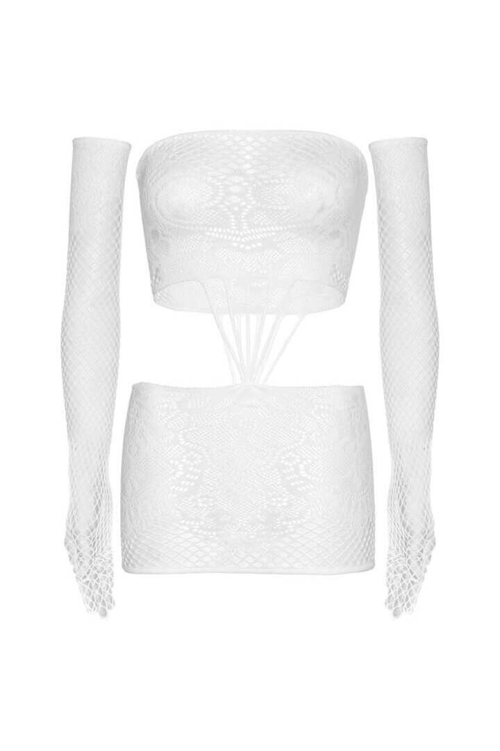 Leg Avenue Kiss Me More Lace Dress Set in One Size 5
