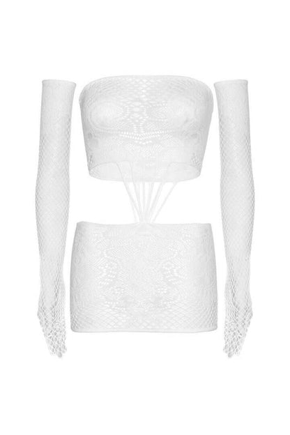 Leg Avenue Kiss Me More Lace Dress Set in One Size 5