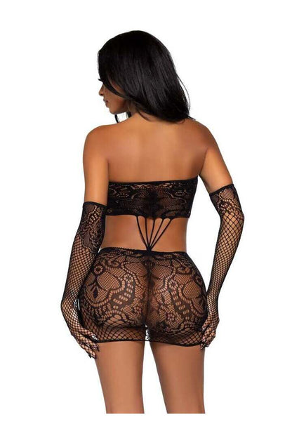 Leg Avenue Kiss Me More Lace Dress Set in One Size 7