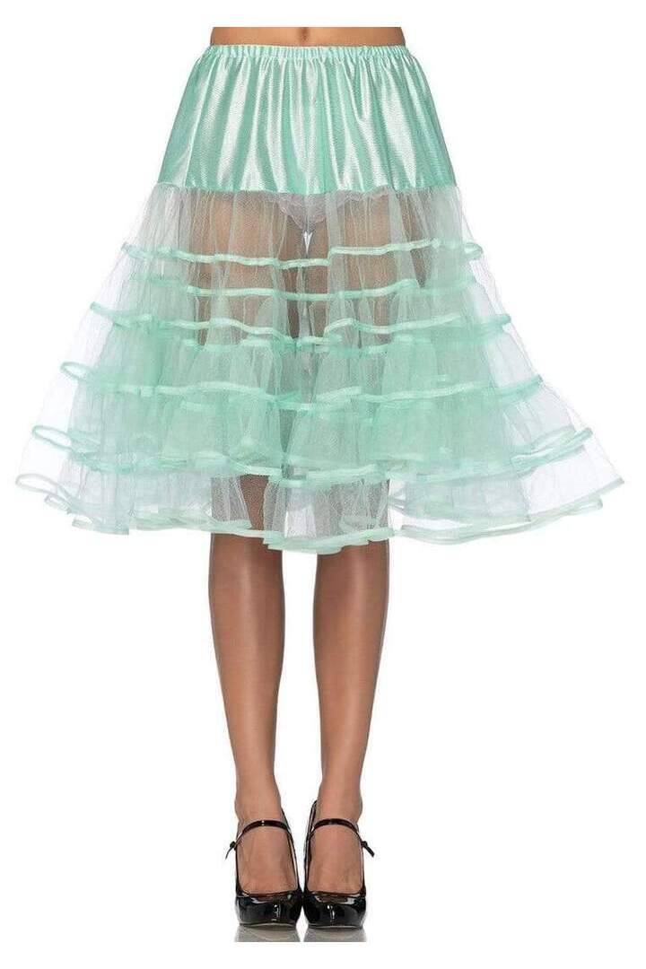 Leg Avenue Knee Length Layered Petticoat Costume Skirt in One Size 6