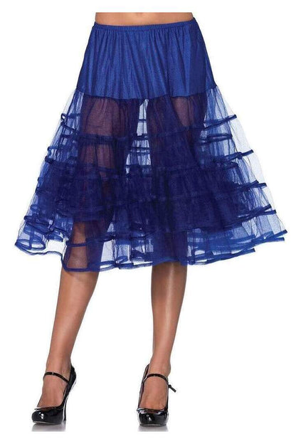 Leg Avenue Knee Length Layered Petticoat Costume Skirt in One Size 8