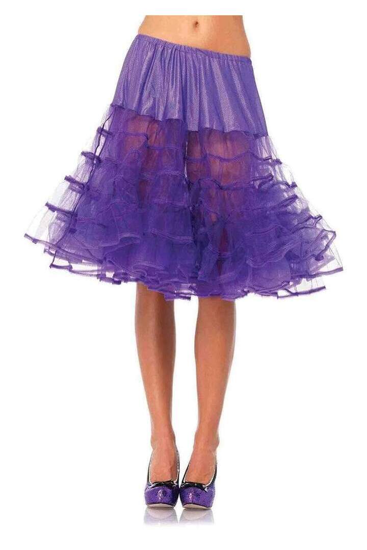 Leg Avenue Knee Length Layered Petticoat Costume Skirt in One Size 9