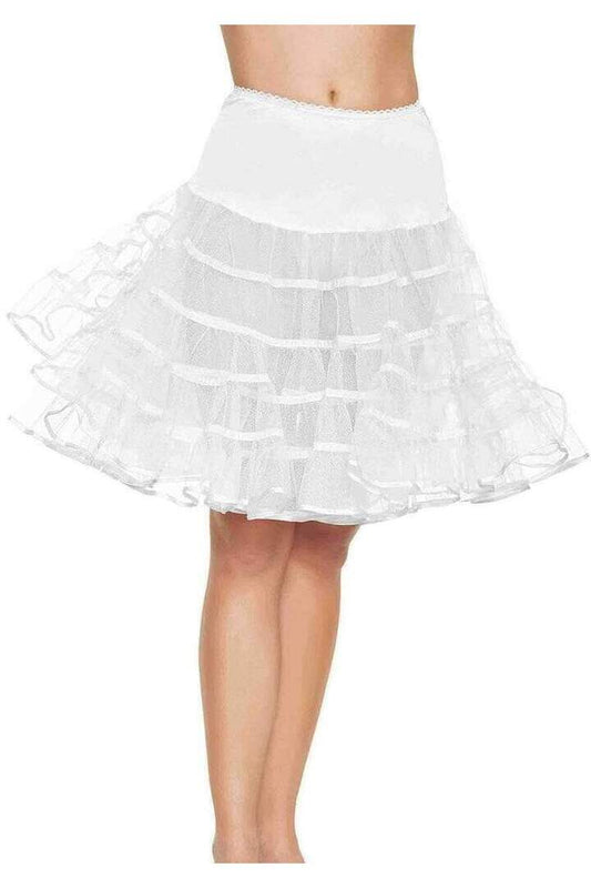 Leg Avenue Knee Length Layered Petticoat Costume Skirt in One Size 