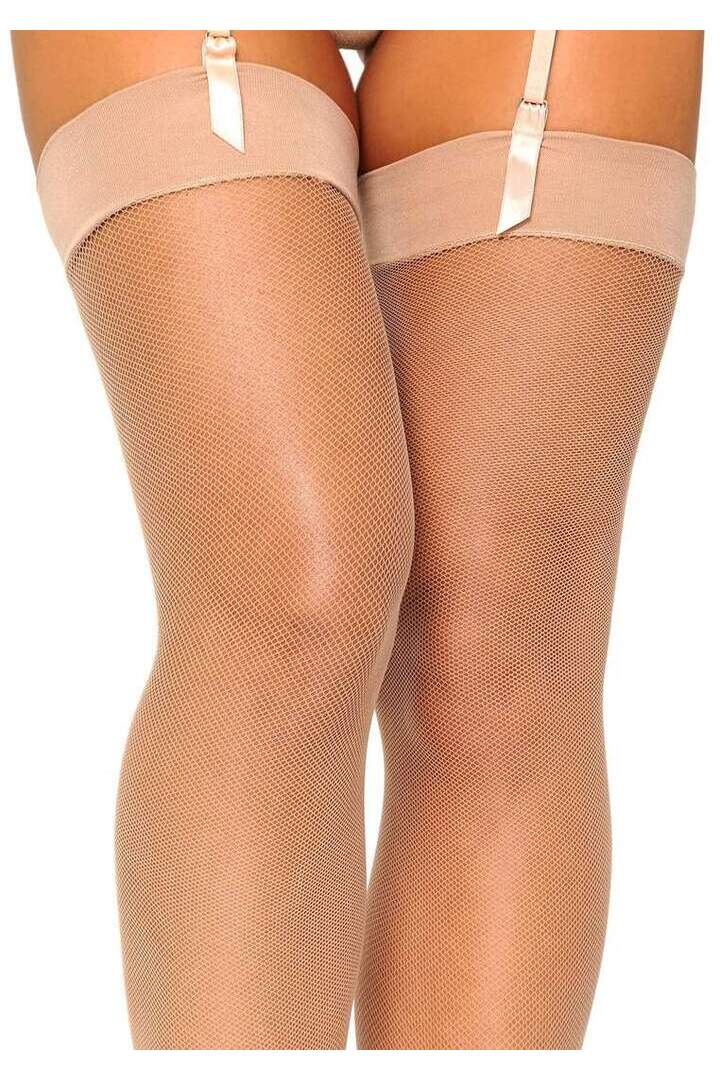 Leg Avenue Kumi Net Thigh High Stockings in One Size 3
