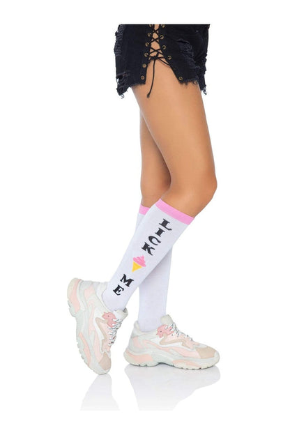 Leg Avenue Lick Me Knee Socks Multicolor in One Size  3