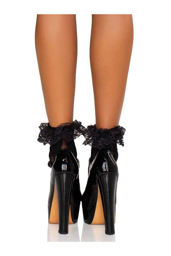 Leg Avenue Liora Socks with Ruffle Cuff in One Size 3