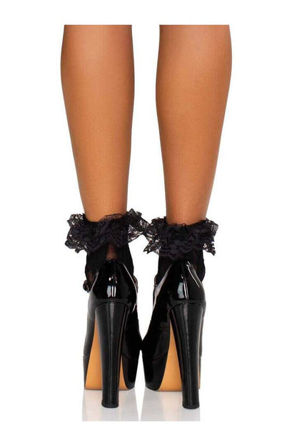 Leg Avenue Liora Socks with Ruffle Cuff in One Size 3