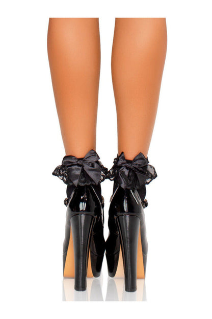 Leg Avenue Lola Ruffle Bow Ankle Socks in One Size 