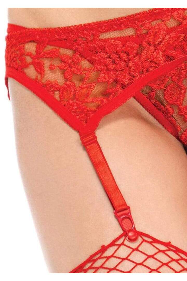 Leg Avenue Lolita Garter Belt & Thong Set in One Size 3