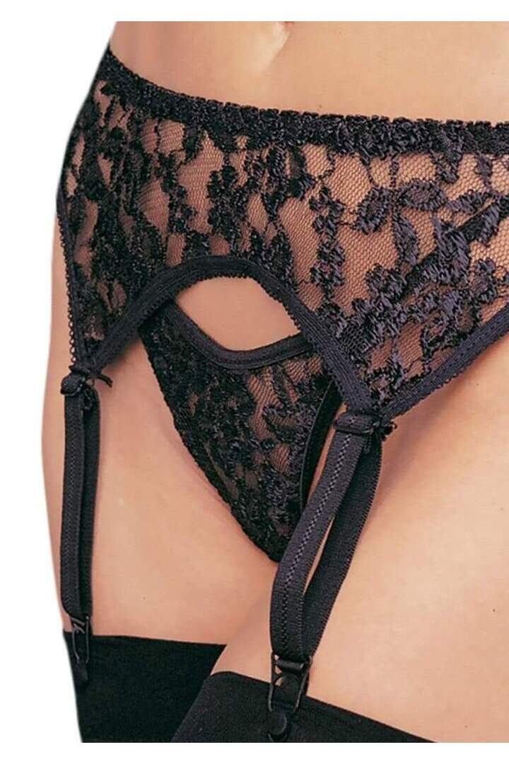 Leg Avenue Lolita Garter Belt & Thong Set in One Size 5