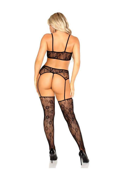 Leg Avenue Love Addict Bra and Panty Set in One Size 10